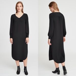knee length dresses for ladies Mia V-neck Jersey Midi Dress-Tourmaline Blue main image 0